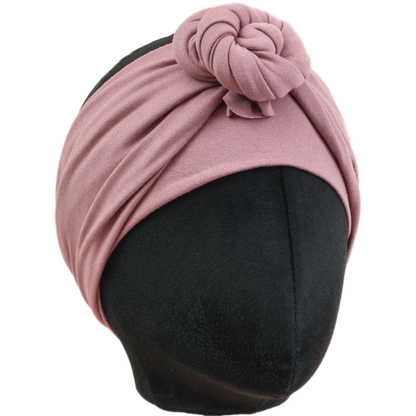 Tia Mauve Solid Wrap Headband