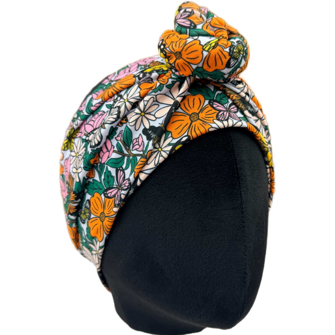Garden Flower Wrap Headband