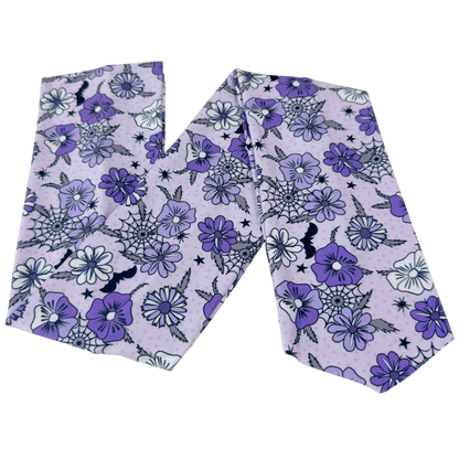 Spooky Lilac Floral Wrap Headband