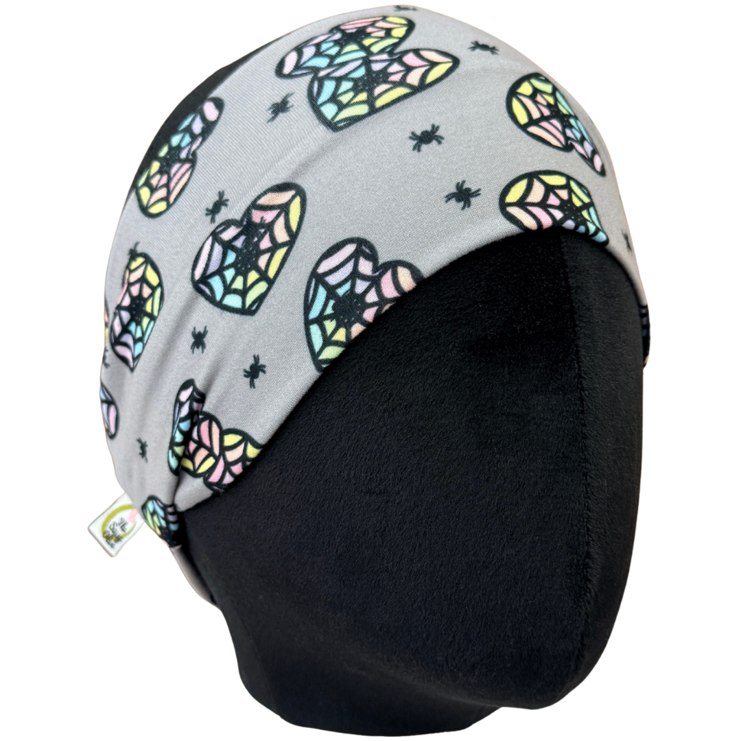 Spider Hearts Stretch Headband