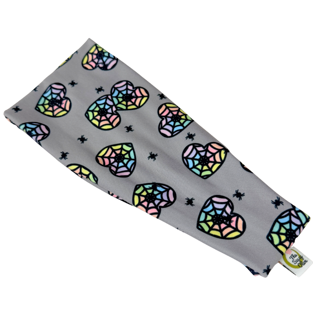 Spider Hearts Stretch Headband