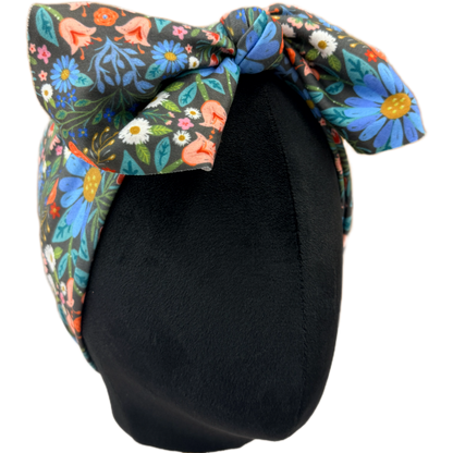 Folksy Floral Top Knot Headband
