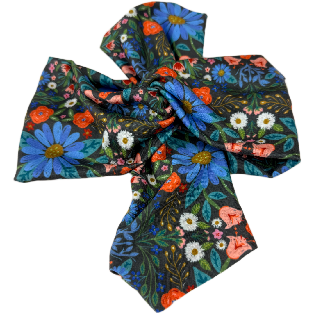 Folksy Floral Top Knot Headband