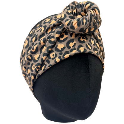 Grungy Leopard Wrap Headband