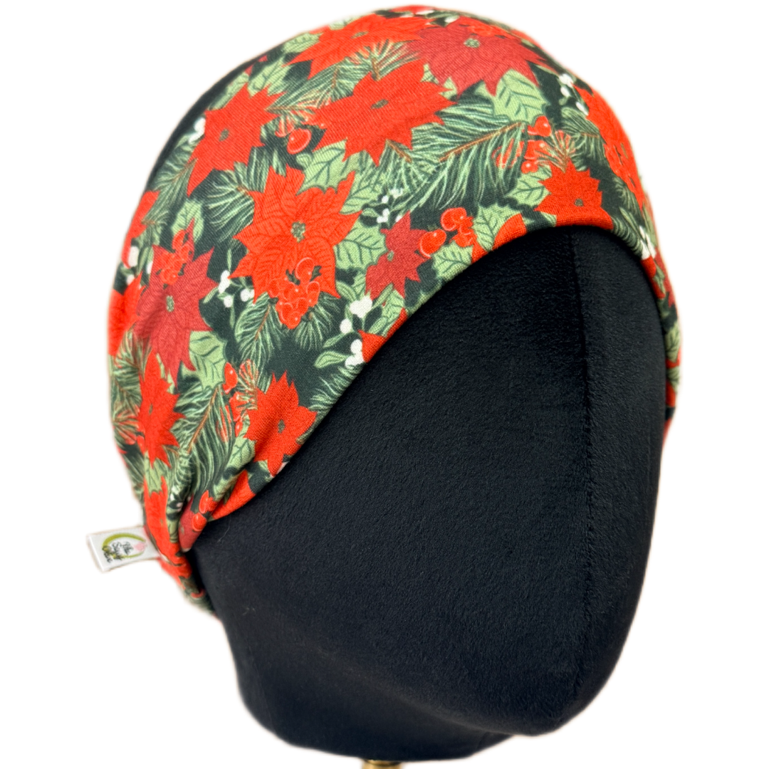 Poinsettia Garden Stretch Headband