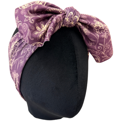 Sugar Plum Paisley Top Knot Headband