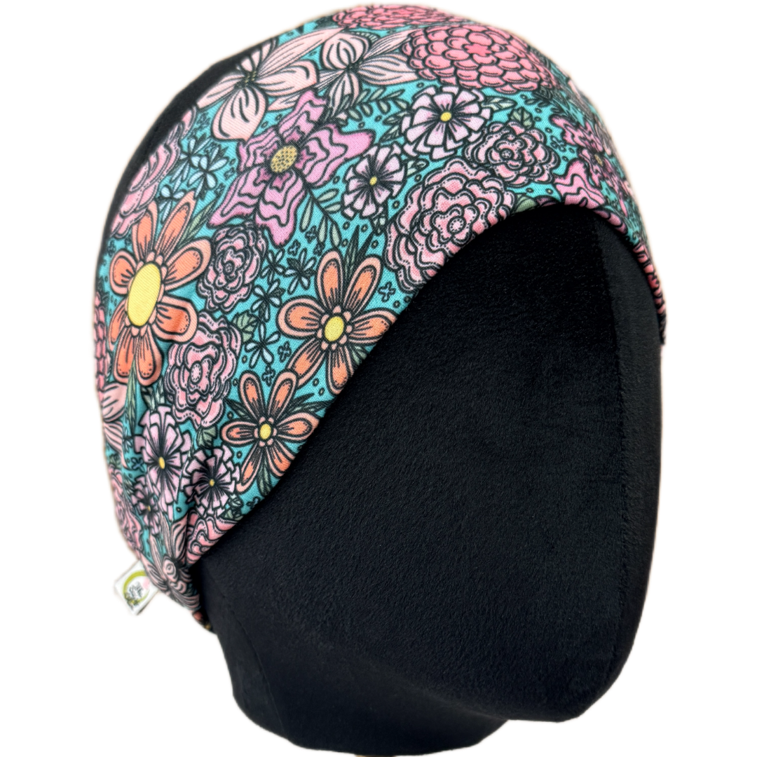 Angela’s Floral Green Stretch Headband