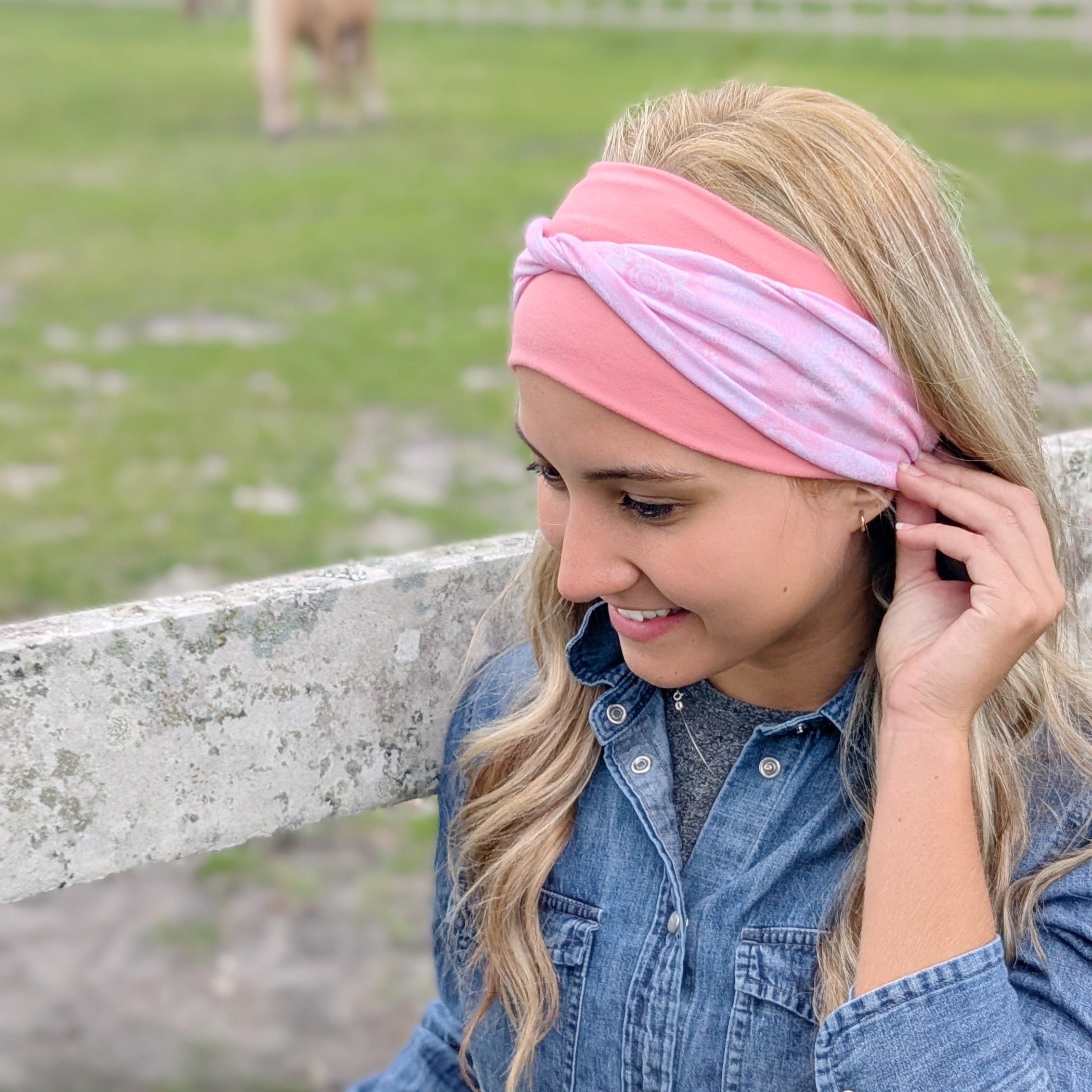 Petals &amp; Paisley Twist Headband