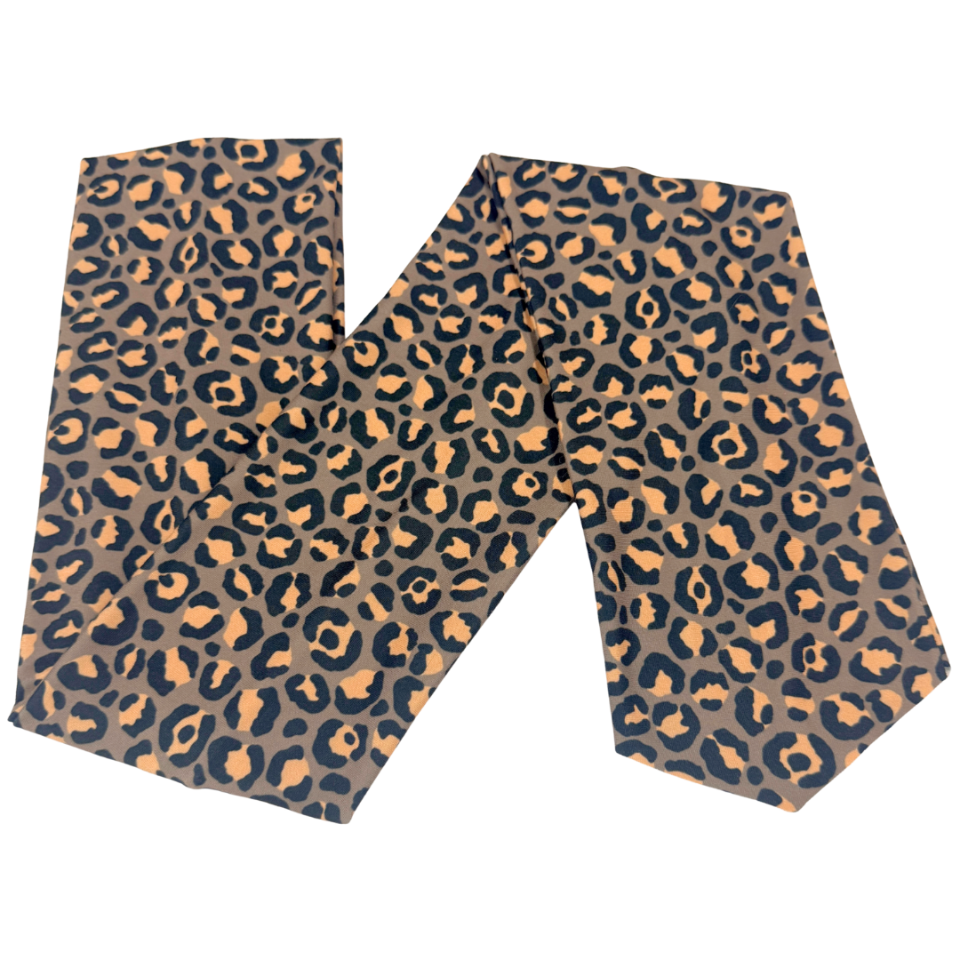 Grungy Leopard Wrap Headband