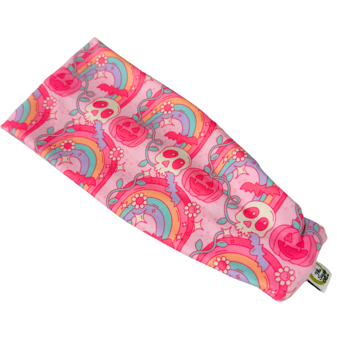 Pink Halloween Stretch Headband
