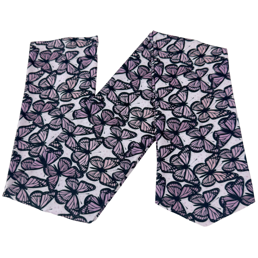 Mauve Monarchs Wrap Headband