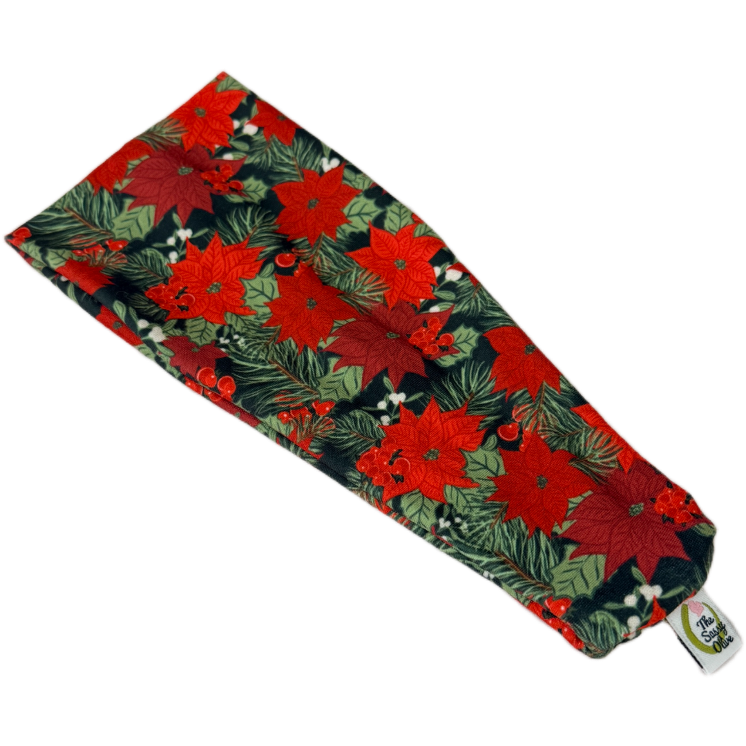 Poinsettia Garden Stretch Headband