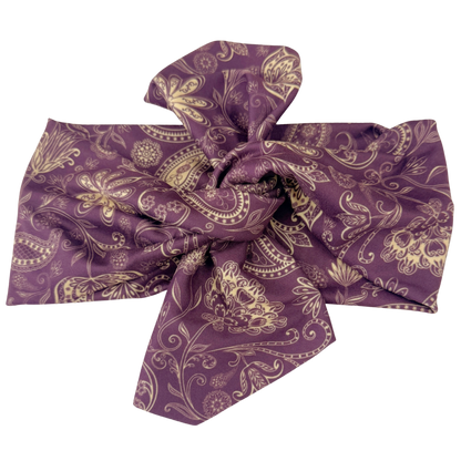 Sugar Plum Paisley Top Knot Headband