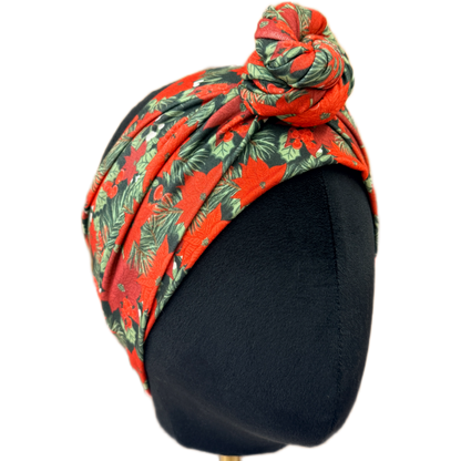 Poinsettia Garden Wrap Headband
