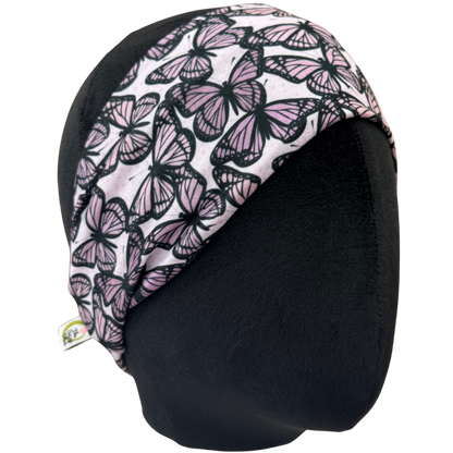 Mauve Monarchs Stretch Headband