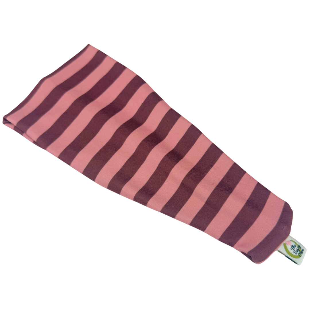 Plum Berry Stripes Stretch Headband