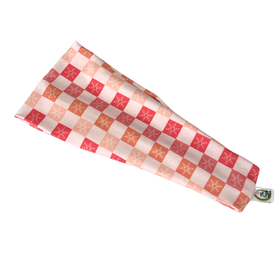 Snowflake Checker Stretch Headband