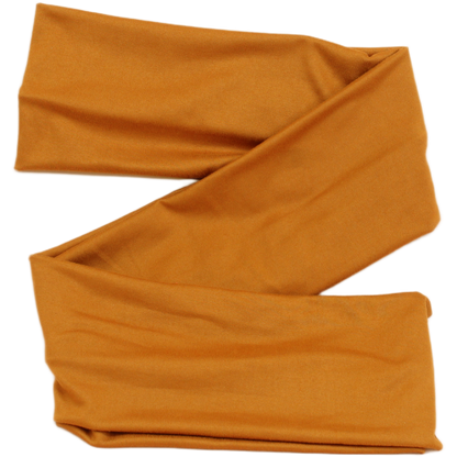 Caramel Brown Solid Wrap Headband