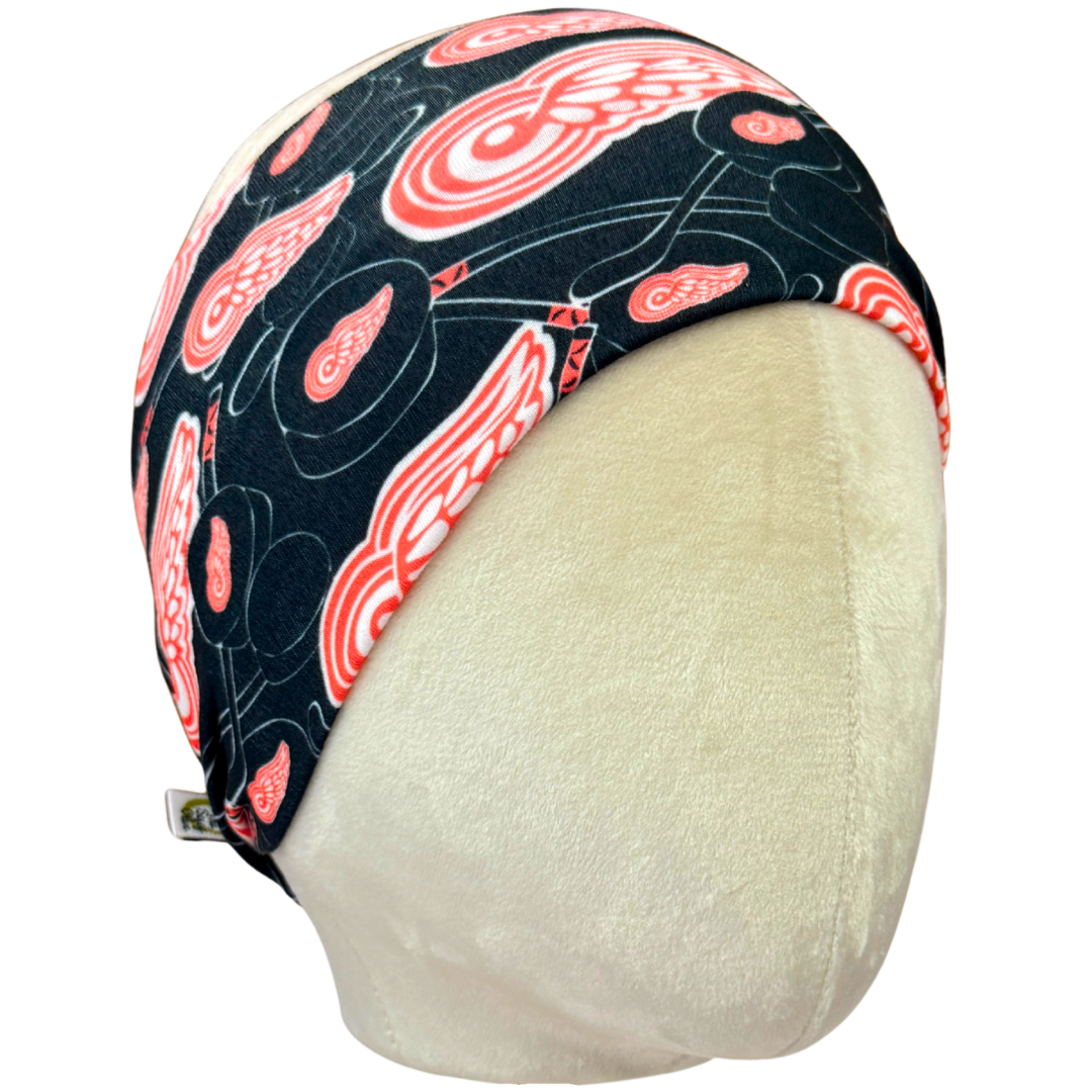 Red Wing Pucks Stretch Headband