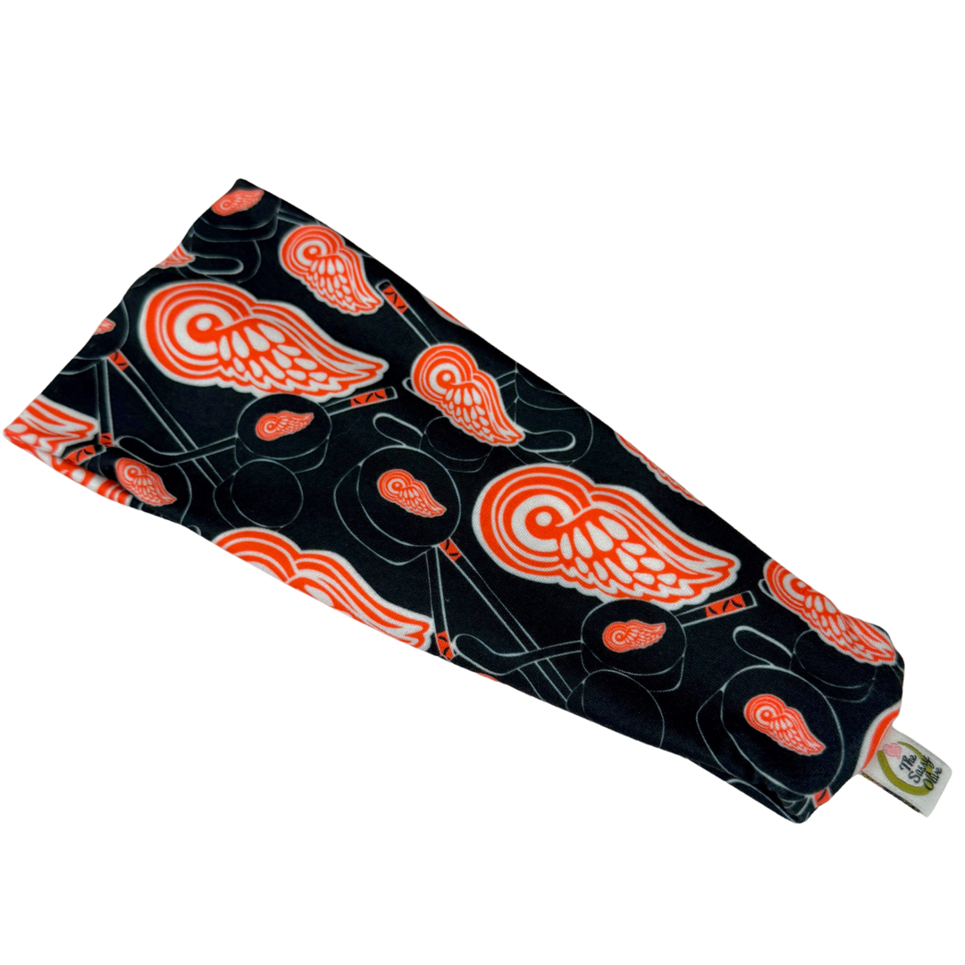 Red Wing Pucks Stretch Headband