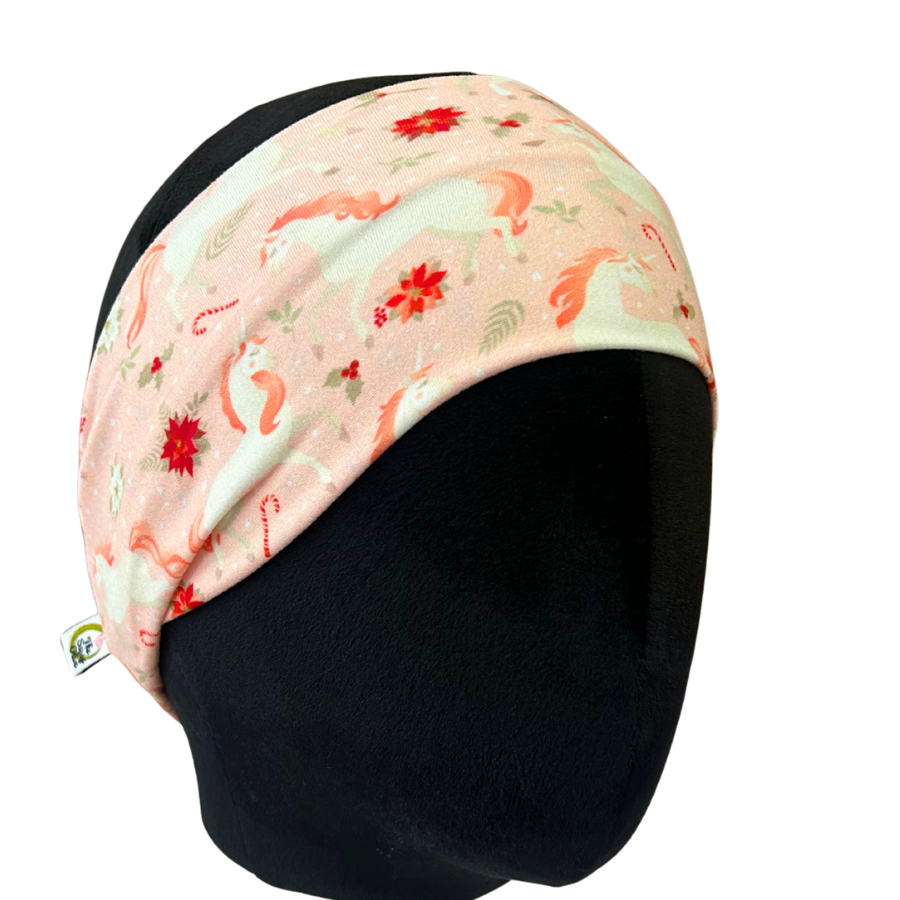 Holiday Unicorns Stretch Headband
