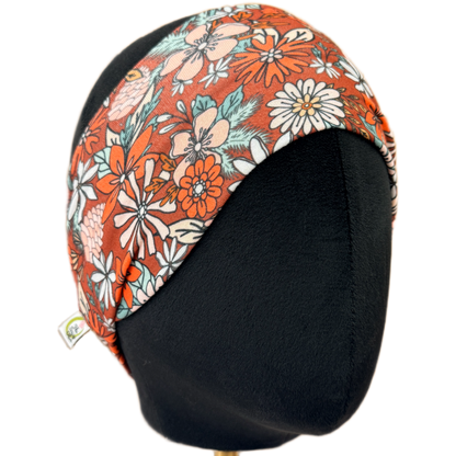 Cranberry Christmas Blooms Stretch Headband