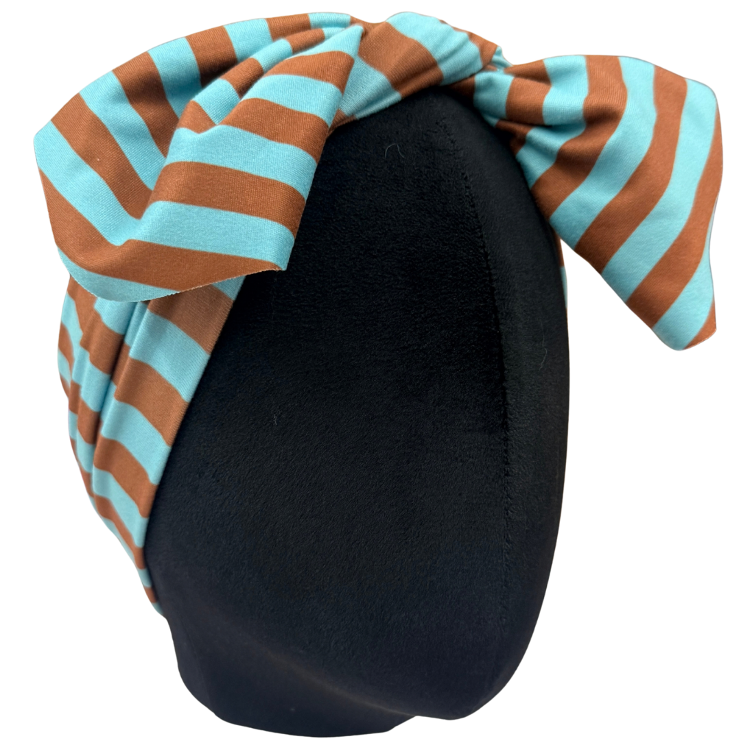 Y2K Stripes Top Knot Headband