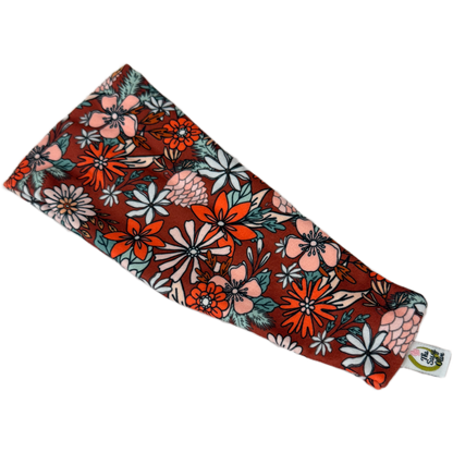Cranberry Christmas Blooms Stretch Headband