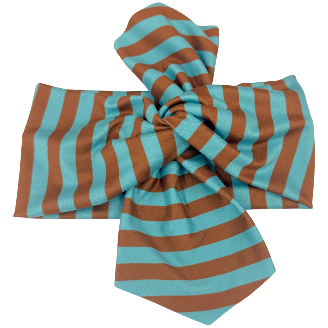 Y2K Stripes Top Knot Headband