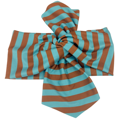 Y2K Stripes Top Knot Headband