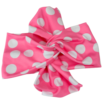 Victoria’s Pink Polka Dot Top Knot Headband
