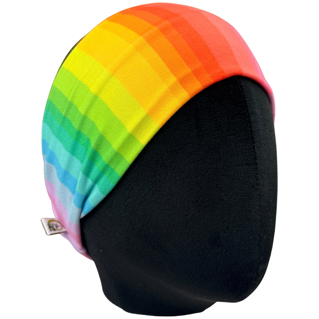 Bright Rainbow Stripe Stretch Headband