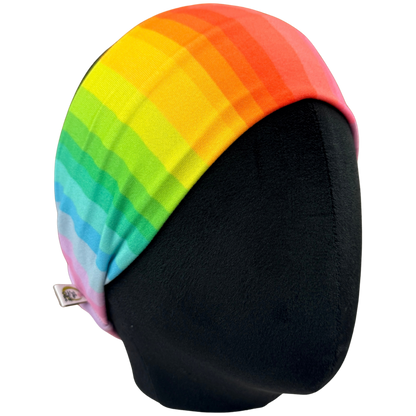 Bright Rainbow Stripe Stretch Headband