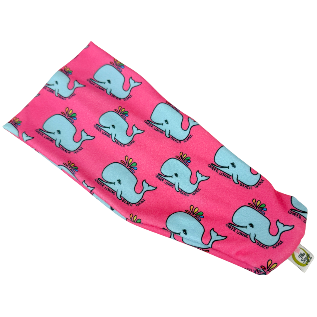 Queer Loving Beach Whale Stretch Headband
