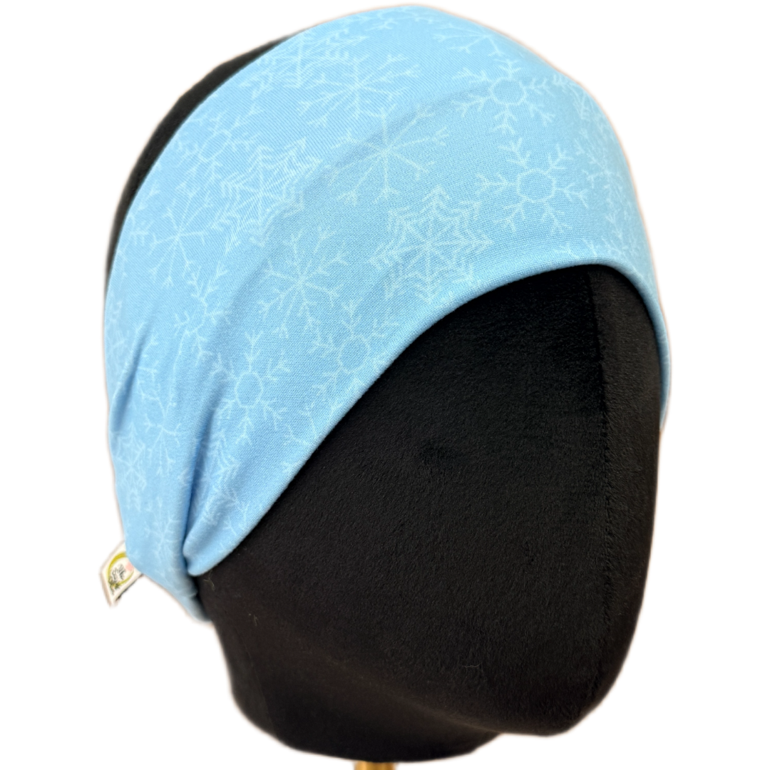 Blue Snowflakes Stretch Headband