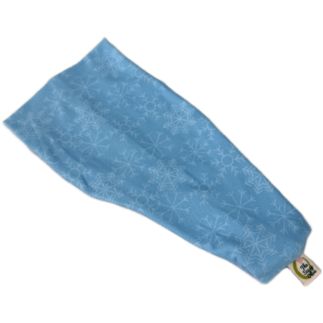 Blue Snowflakes Stretch Headband