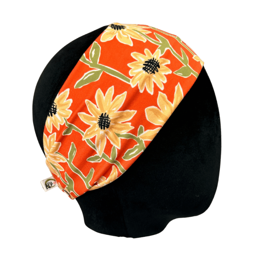 Red Sunflowers Stretch Headband