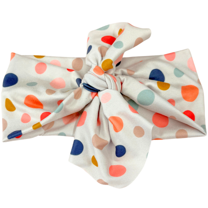 Y2K Konfetti Tupfen Top-Knot Stirnband