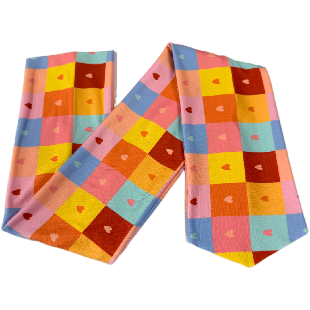 Checker Love Wrap Headband