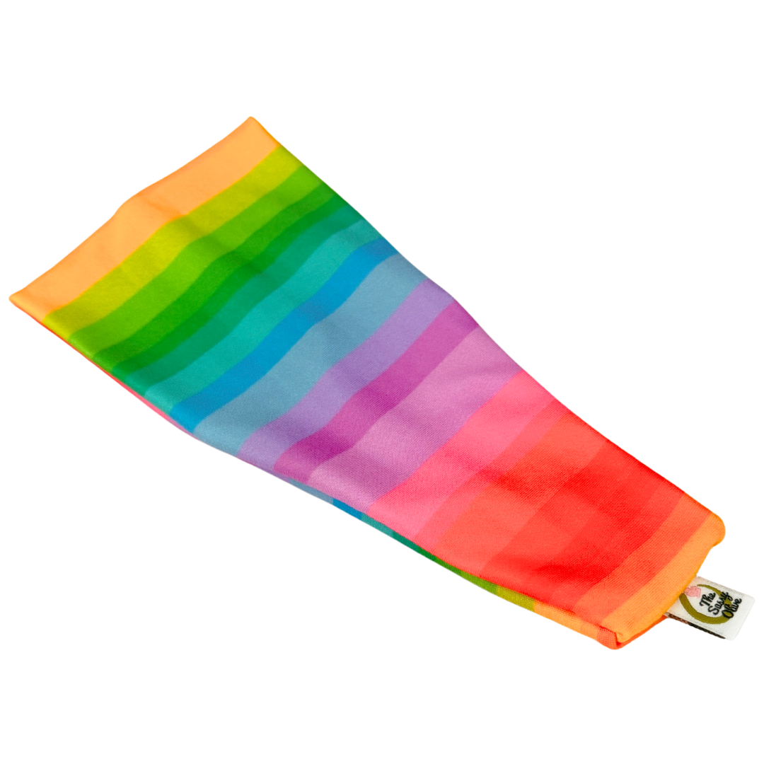 Bright Rainbow Stripe Stretch Headband
