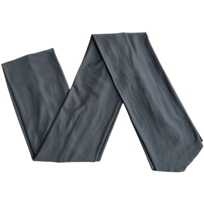 Dusty Blue Grey Solid Wrap Headband