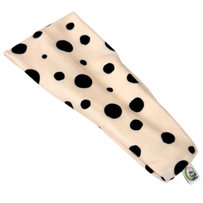 Vintage Cream Polka Dot Stretch Headband