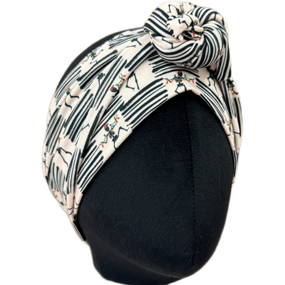 Spooky Merry Skeleton Wrap Headband