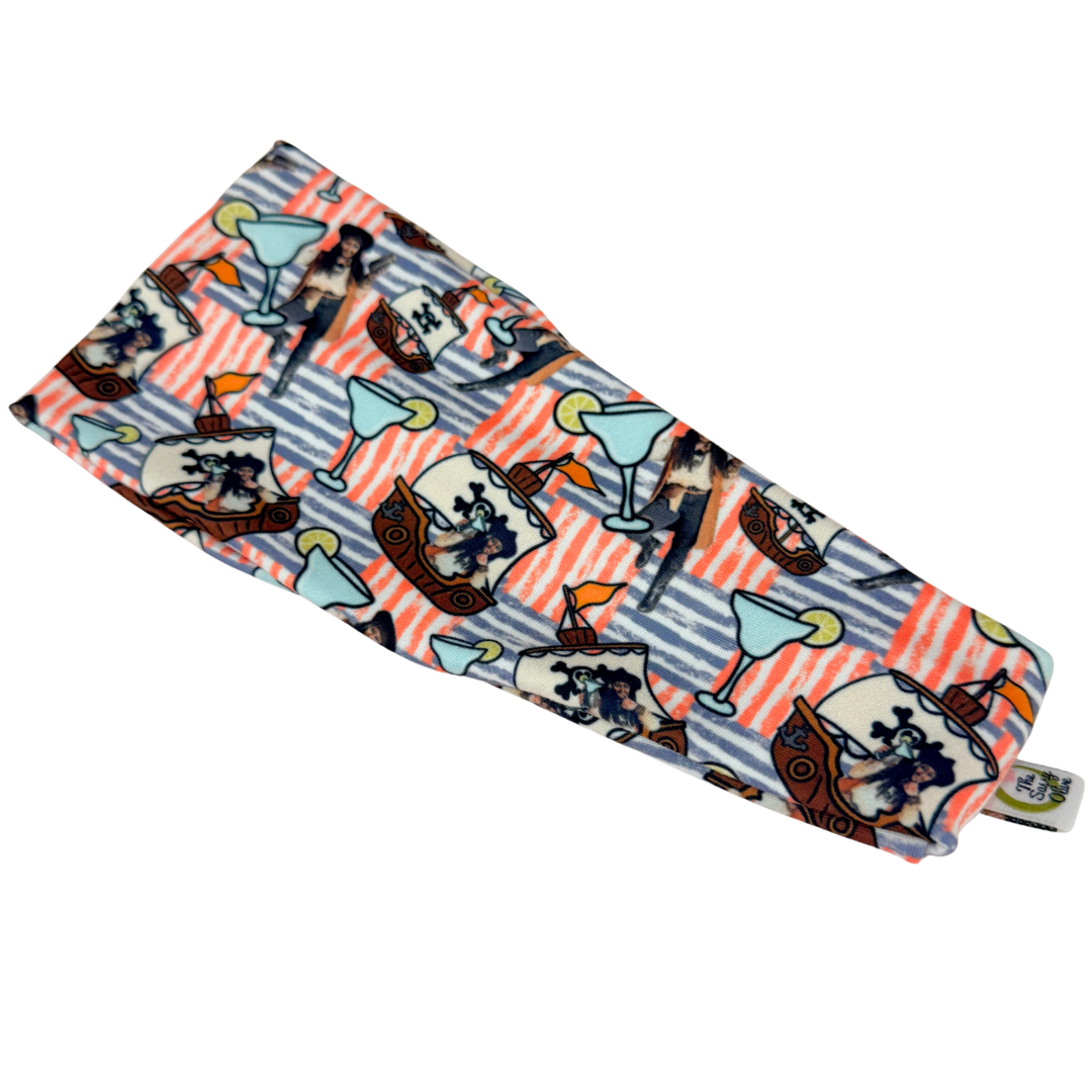 Pirate Cruise Ship Margarita Stretch Headband