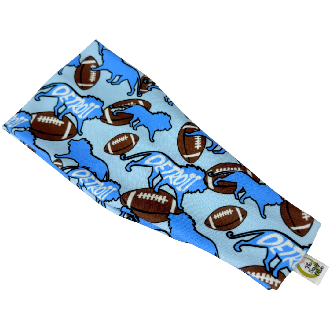 Lions of Detroit Stretch Headband