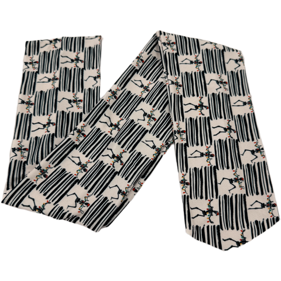 Spooky Merry Skeleton Wrap Headband