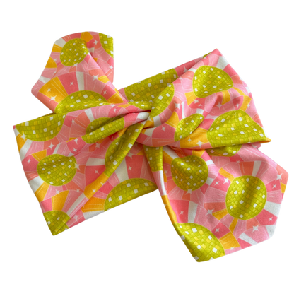 Bright Disco Topknot Headband