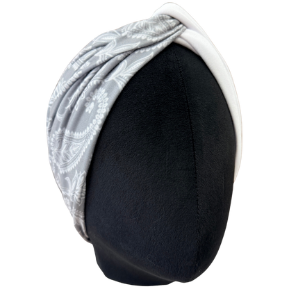 Smoke Paisley Twist Headband