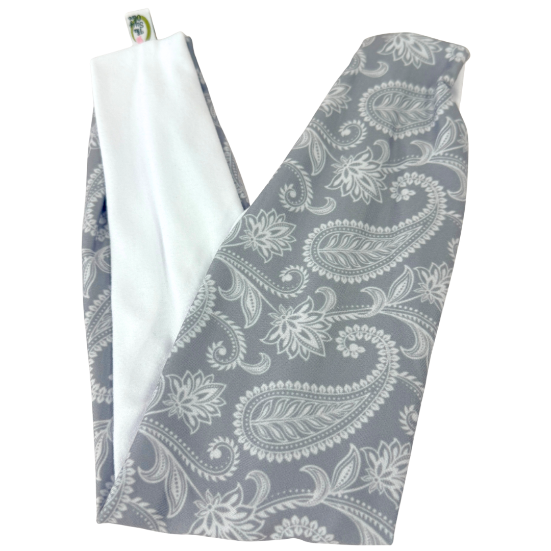 Smoke Paisley Twist Headband
