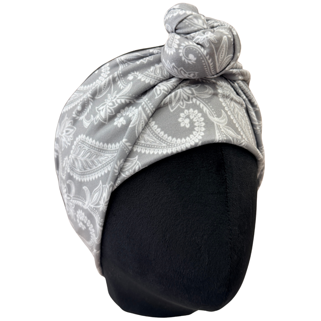 Smoke Paisley Wrap Headband